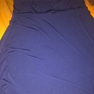 Solid navy LuLaRoe 2xL Azure skirt